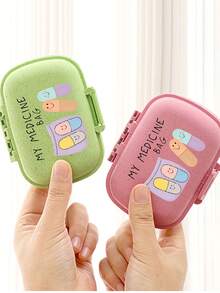 Portable Sealed Pill Box - Easily Fits In Pockets, Handbags And Wallets, Essential For Daily Medication, Essential For Business Travel, 8-Compartment Design Medication Storage Box, Nurse's Day Gift - Multicolor - View 5