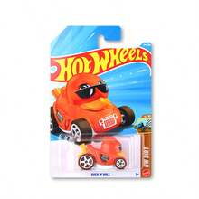 Mattel Mattel Hot Wheels 1:64 比例壓鑄合金車，適合玩樂或展示，Die-26J 系列逼真合金玩具車，蝙蝠車、道奇、雪佛蘭、三菱、鴨子、速霸陸、奧迪、別克 C4982 小車，GTC 系列，給愛好者男孩的禮物，玩具車模型，1件裝 - 彩色 - 查看 4