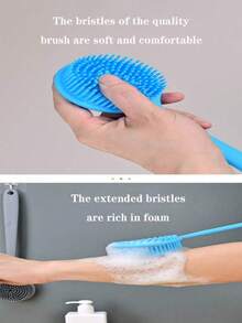Minimalist Elastic Body Scrub Brush, Exfoliating, Suitable For Bathroom Use - Multicolor - View 5