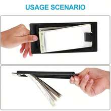 5/8PCS Check Bill Tray Holder, Black Plastic Tip Tray, Guest Receipt Holder, Tip Tray, Coin Tray, Miscellaneous Tray, Tray For Hotel, Cash, Credit Card, Bill, Waiter Tip Tray - Black - View 10