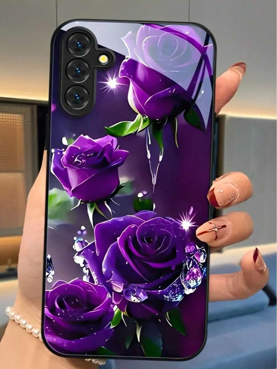 Una elegante funda para teléfono que no incluye cordón ni soporte. Funda de teléfono de alta calidad con acabado de vidrio templado, compatible con S25/24/23/22/21/20/10 Ultra/FE+, Note20/Ultra, A70/56/55/54/53/52/51/36/35/34/32/26/25/24/23/16/15/14/06/05/03, funda compatible con 17, 17, 16, 15, 14, 13, 12, 11, PRO, PLUS. - Multicolor - Ver 1