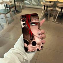 [Ships Within 24 Hours]Realistic Half-Face Portrait Phone Case, Featuring Bright Red Hair And Ice Blue Eyes, With Exquisite Details On The Forehead And Face, Including Black Studs. The Black Matte Soft Case Offers Enhanced Lens Protection Against Scratches, Is Drop-Resistant And Durable, Suitable For Classic Anime Enthusiasts And For Daily Use. Compatible With Apple 17/16/15/14/13/12/11/X/Xs/Pro/P - Image 1 Pcs - View 4