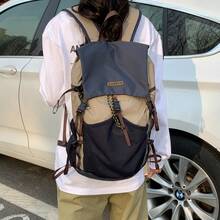 Mochila multifuncional ligera y espaciosa para exteriores para hombres y mujeres – Ideal para senderismo, montañismo, ciclismo y viajes. - marrón - Ver 3
