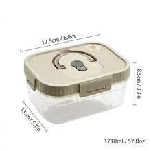 Multi-Functional Transparent Plastic Compartment Food Storage Box, Refrigerator Multi Grids Sealed Fresh-Keeping Box With Cover, Large Capacity Reusable Vegetables FruitsIngredient Container, Microwave Heatable, Kitchen Food Storage And Organization - Multicolor - View 17