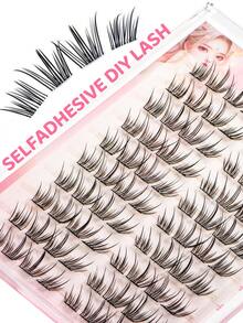 Glue-Free Phantom Butterfly False Eyelashes, 80 Clusters, Japanese And Korean Style, C-Curl, 8-10mm Mixed Length, Glue-Free Design, DIY Individual Eyelash Extensions, Saves Makeup Time, Segmented False Eyelashes, Easy To Use Suitable For Beginners, Soft And Natural Hair, Reusable, Versatile For Daily, Dating, And Party, Perfect Holiday Gift For Best Friends And Girlfriends. - C - View 8