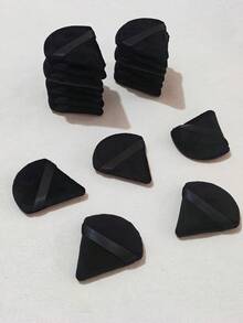 24/10/5/1pcs Triangle Velvet Powder Puff And Mini Pizza Powder Puff, Suitable For Wet And Dry Powder, Lightweight And Washable, Suitable For All Skin Types And Beginners, Applicable For Makeup, Room Decor, Vanity, Travel, Bedroom, Makeup Accessories, Powder Puff, Makeup Sponge, Powder Puff, Makeup Tools, Christmas Gift, Women Gift, Giveaway - Multicolor - View 9