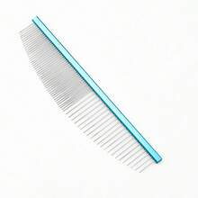 Pet Moon Comb Stainless Steel  Teeth Cat Dog Face Hair Grooming Comb For Details Care Small Pet Comb Round Tip - 粉色 - 查看 9