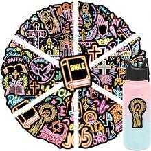 50PCS Bible Neon Graffiti Stickers Decoration Luggage Phone Guitar Scrapbook Sticker Classic - 1 Set - View 11