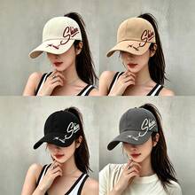 1pc New Versatile Baseball Cap For Women, Korean Style Wide Brim Baseball Cap, Sun Protection, Suitable For Spring, Summer, Autumn, Winter, All Seasons, Makes Face Look Smaller - SHINE Hat - View 2