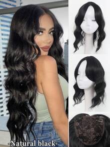 Synthetic Topper Clip In Hair Extensions With Bangs For Women Increase The Amount Of Hair On The Top Of The Head Cover The White,Breathable And Heat-Resistant For Daily Use, Halloween - Multicolor - View 13