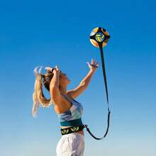 Volleyball Training Set (Volleyball + Pump + Training Strap) - Classic Yellow Blue White Size 5 Volleyball, Outdoor Training Volleyball, - Suitable For Beginners Or Sports Enthusiasts, Applicable For Indoor Training And Other Scenarios - Yellow, Blue and White - View 3