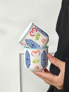 1/2 piezas Tazas de café de cerámica de estilo chino con diseño de patrón único y exquisito, tazas de cerámica minimalistas resistentes al calor, tazas de agua de alta estética para oficina y hogar, tazas de té, tazas de café latte, tazas de agua, tazas de té de la tarde para reuniones de empresa y fiestas, tazas de cerámica, tazas de desayuno para el hogar, tazas de jugo, tazas de café - muchos - Ver 10