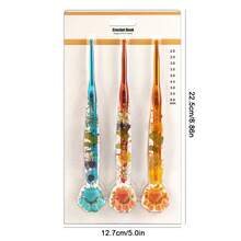 3pcs New Cat Paw Shaped Crochet Hook Set, Exquisite Bubble Shell Packaging, Resin Drip Transparent Ergonomic Handle Crochet Hooks, Suitable For Sewing, Knitting, DIY Yarn Handmade Scarves, Clothes, Crafts - 3pcs Blister Pack Of Epoxy Crochet Hooks - View 5
