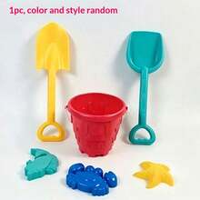Thickened Beach Shovel And Bucket Set Outdoor Beach Park Sand Digging Tools Birthday Gift Holiday Gift Perfect Gift Gift [Random Accessory Color And Style] - Multicolor - View 10