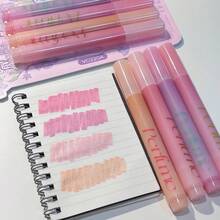 1/4/12pcs Glitter Fluorescent Marker Pens, Slanted Tip Fluorescent Gel Pens, Pink Cute Highlighter Pens, Back To School Student Office Stationery, Drawing Supplies, School Supplies (Suitable For Highlighting, Note-Taking, Scrapbooking, Drawing And Doodling) - Sets - View 14