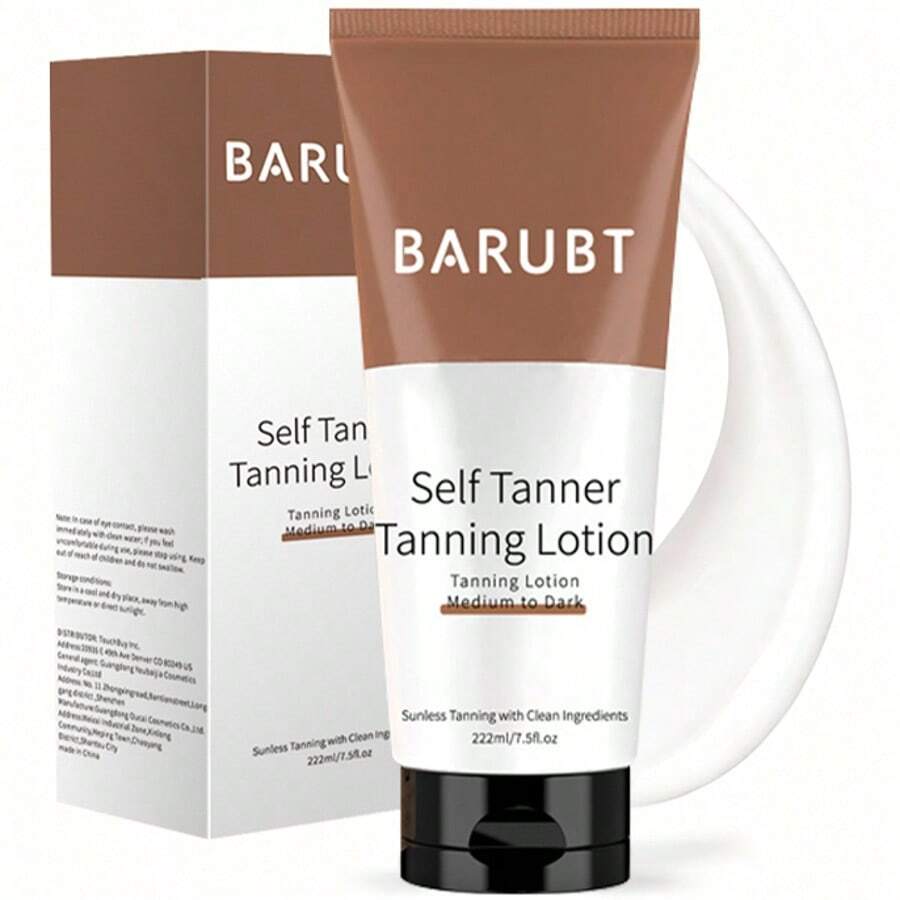 Self Tanner - Natural & Organic Ingredients, Moisturizing Self Tanning Lotion With Aloe Vera & Coconut For A Natural Glow, Streak-Free Fake Tan, Medium To Dark - Multicolor - View 1