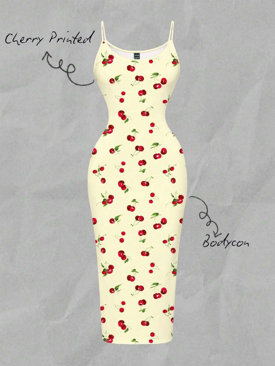 Nuevo 2026 Vestido de tirantes midi elegante con estampado náutico de bloques de color vintage, Vestido de punto texturizado casual y ajustado para mujer, Conjunto de fitness para mujer - Multicolor 9 - Ver 1