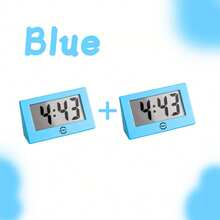 1 pieza Reloj despertador de escritorio compacto con pantalla LED clara, función de repetición, alimentado por batería, ideal para dormitorio - 1PC - Ver 19