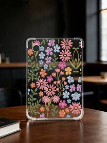 Colorful Floral Fashion Kindle Protective Case, Ins Style Line Flower & Leaf Pattern, Anti-Slip Protective Cover, Compatible With Kindle 11th Gen 2024/Kindle Paperwhite 12th Gen 2024/Kindle Colorsoft Signature Edition, Clara Colour/Bw/2E, Waterproof Shockproof Anti-Drop Anti-Scratch, Spring Gift, Birthday Gift - Multicolor - View 12