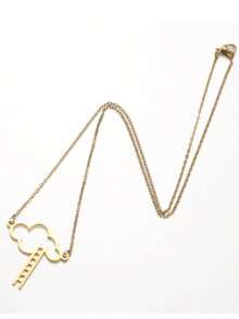 1 pieza Collar colgante exquisito con escalera de nubes - XL918 - Ver 4