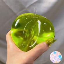 1pc Ocean Apple Squeezable Toy, Pink And Green Crystal Apple Slow Rebound Stress Relief Toy, Handmade TPR Material, Ultra Soft Squeezable Apple Toy, Realistic Sensory Stress Relief Toy, Stress Ball Finger Toy, Adult Stress Relief Toy, Anxiety Relief Sensory Finger Toy, Relaxation Gift Set - Multicolor - View 11