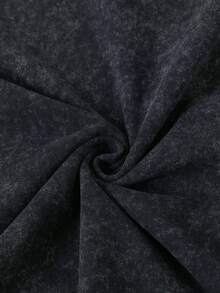 Herren ärmelloser Rundhals-Tanktop aus gewaschener Baumwolle, lässige Weste mit buntglasartigem Heiligen- und Ziegenungeheuer-Motiv im Vintage-Dark-Rock-Druck - Schwarz - Übersicht 5