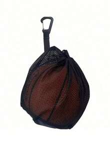 Tas Jaring Serut Multifungsi untuk Olahraga, Tas Jaring Basket Portabel, Tas Penyimpanan Bola, Tas Jinjing Jaring dengan Kantong Resleting, Cocok untuk Pria dan Wanita, Perlengkapan Olahraga Basket, Sepak Bola, Voli, dan Rugby, Penyimpanan Perlengkapan Basket - MultiWarna - View 2