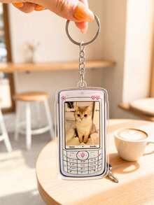 Customizable Acrylic Phone Keychains, 1/3/5pcs, Printed With Photos Of Your Family/Pets/Baby, Perfect As Keys, Backpacks Or Birthday Party Souvenirs. - Multicolor - View 10