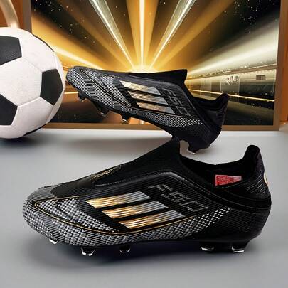 1 Pair New Football Shoes For Men, Women, Adults, Teenagers, Middle School Students, Long Studs, Competition, Training, High-Top, Outdoor, Professional Sports Shoes, Lightweight, Campus Football, High Performance, Professional Football Boots, Hot-Selling, Factory Direct, Multiple Colors Available