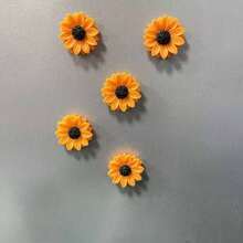 1/3/5/8/10/12/14/20pcs Fun Sunflower Resin Fridge Magnets, Suitable For Kitchen Refrigerator, Can Be Used As Small Gifts For Family And Friends, Warm And Shiny Sunflower Decorative Magnets, Table Decoration, Kitchen Decoration, Suitable For Kitchen, Living Room, Office, Bulletin Board, Holiday Gift - one-size - View 22