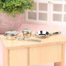 1 Piece Set Dollhouse Mini Alloy Cookware Set, Perfect For Decorating 1/12 Scale Kitchen Scenes - Alloy Cookware Set - View 4