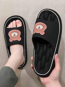 vielseitige modische Sandalen, Frühlings-/Sommer-Essential, Hotel-Apartment-Büro-Zuhause-Essential, leise verschleißfeste Sohle, leicht und bequem, Unisex - Schwarz - Übersicht 4