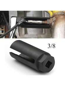 1 Universal Drive Automotive Oxygen Sensor Socket Wrench Disassembly Tool Professional Automotive Parts - Black - View 2