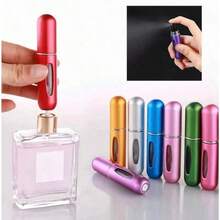Portable Mini Perfume Atomizer Bottle, Atomizer Perfume Spray, Scent Pump Case, Refillable Travel (5ml, Random Color) - 5 Pcs - View 3