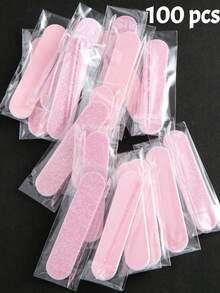 50/20/10/5pcs Glitter Pink Dual-Use Disposable Mini Nail Buffing & Polishing Block Set, Nail Buffing & Polishing Blocks, Professional Nail Art Set - Multicolor - View 11