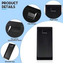 5/8PCS Check Bill Tray Holder, Black Plastic Tip Tray, Guest Receipt Holder, Tip Tray, Coin Tray, Miscellaneous Tray, Tray For Hotel, Cash, Credit Card, Bill, Waiter Tip Tray - Black - View 9