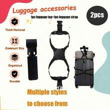 1/6pcs Portable PU Leather Luggage Tag Handbag Tag Label Identifier Address Holder Travel Accessory Vacation Travel Accessories Summer Travel Essentials Suitcase Tag Holiday Vacation For Travel For Honeymoon For College For School Bag For Flying For Cruise For Bags For Luggage Bag For School School Accessories School Stuff - Multicolor - View 11