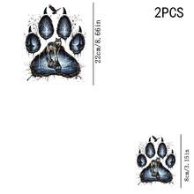 1/2/3PCS Durable Washable Heat Transfer Vinyl, Wolf Paw Tree Hole Lake Water Lone Wolf Reflection Withered Forest Eagle Dry Branch Ink Splatter Pattern Color Heat Transfer, Vinyl Print, Heat Transfer Sticker, Iron-On Transfer Sticker Decal - Suitable For Pillows, DIY, Backpacks, T-Shirts, Canvas Bags, Sweatshirts, Jeans, T-Shirts, Clothing, Sewing Supplies - Multicolor - View 4