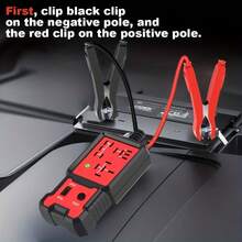 12V Car Relay Tester - Durable Automotive Testing Tool With Battery Clips, Suitable For 4-Pin And 5-Pin Relays, Car - Red - View 5