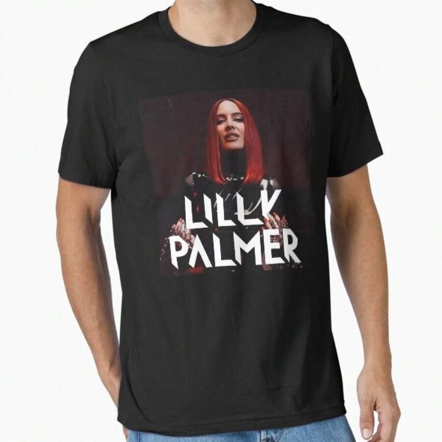 L-Illy Palmeayr Techno Psytrance Rave Essential Soft Cotton Blend - Black - View 1