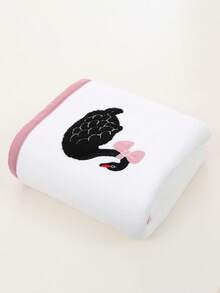 1pc/2pcs White Swan Coral Fleece Bathroom Decor Towel, Soft Absorbent Lint-Free, Unisex Home Use, Beach Wrap, Extra Large Bath Towel, Outdoor Pool Towel, 35*75cm Bath Towel 1pc Or 70*140cm Bath Towel 1pc - White - View 14