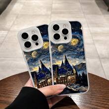 1 pieza funda de teléfono TPU esmerilada tipo jelly con diseño minimalista, carcasa suave semitransparente de alta gama, con funciones de protección anticaídas, anti huellas y protección completa para la cámara, compatible con iPhone 11/12/13/14/15/16/17 Pro y Pro Max. Resistente a impactos y caídas. MXGDYQ418 - GDYQ-WH-MXGDYQ418 - Ver 2