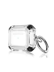 Transparent Shockproof Protective Case Compatible With AirPods 2/1st Generation, Apple Original Pro 2nd Generation Bluetooth Earphones Soft Shell 3rd Generation Protective Case - Black - View 8