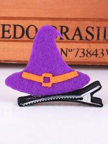 1/5/10pcs Halloween Party Costume 3D Hair Clips Bat Pumpkin Skull Headwear Holiday Gifts - A - View 5
