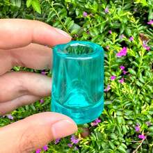 Cabin puff 1pc Practical And Decorative Ashtray, Available In Transparent, Dark Blue, Lake Blue Colors With Same Unique And Creative Design, Portable Smoking Accessory - One Size Fits All - View 10