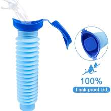 1個 750ml 便攜式旅行尿瓶附蓋，可折疊尿瓶，便攜式尿壺，排尿瓶，緊急尿壺，防漏口袋馬桶，適用於汽車、露營、交通堵塞、公路旅行、徒步旅行和其他場合。 - 彩色 - 查看 9