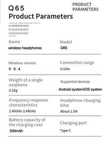 Écouteurs à oreille ouverte à la mode, polyvalents pour toutes les tenues, confortables et sans pression pour un port prolongé, vous permettent de profiter de la musique tout en percevant votre environnement, supportent la charge rapide et une longue autonomie de batterie, idéaux pour les trajets quotidiens et les activités de plein air - Voir 9