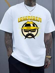 Sombrero dorado símbolo de confianza urbana y espíritu libre camiseta de hombre moderna casual - Blanco - Ver 8