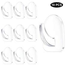 30pcs Transparent Self-Adhesive Wall Hooks, Compact Seamless Transparent Self-Adhesive Wall Hooks, Reusable, Suitable For Bathroom, Bedroom And Kitchen Transparent Self-Adhesive Command Hooks - Multicolor - View 11