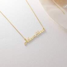 Double Name Heart Necklace, Exquisite Family Necklace, 2 Names Necklace, Personalized Jewelry, Anniversary Gift, Mother's Day Gift, Gift For Her - Multicolor 3 - View 2